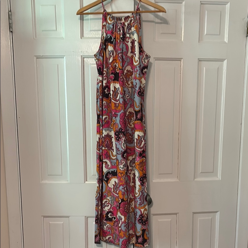 Colorful Paisley Maxi Dress